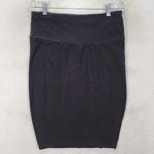 Torrid Black Stretch Pull On Punk Slim Sexy Classic Pencil Mini Skirt